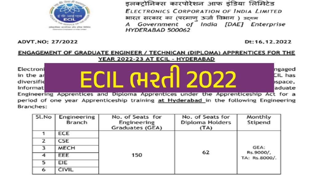 ECIL Bharti 2022