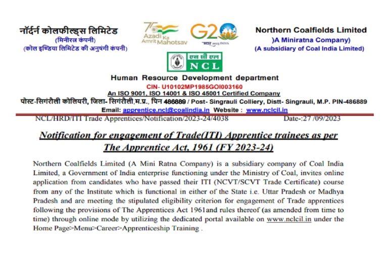 NCL Recruitment 2023