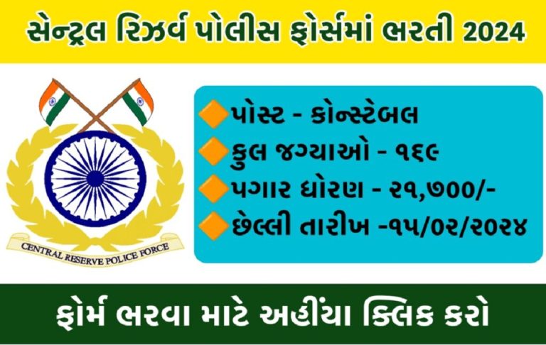 CRPF Recruitment 2024