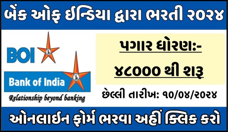 Bank of India Recruitment 2024