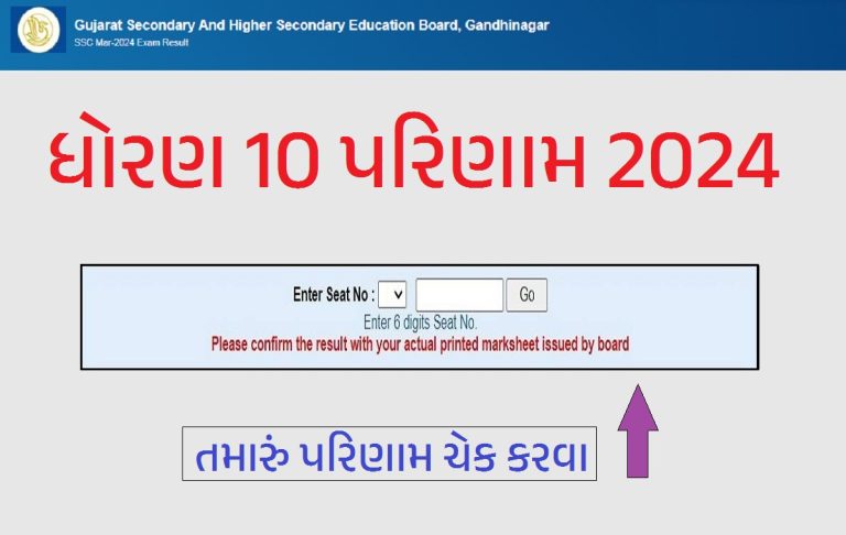 GSEB SSC Result 2024