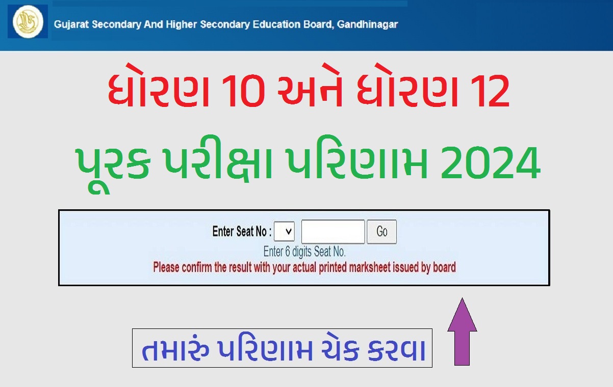 GSEB SSC and HSC Purak Exam Result 2024