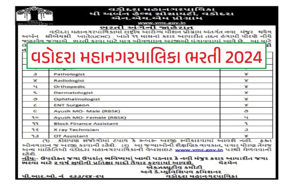 VMC Recruitment 2024