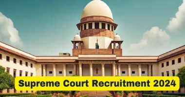 Supreme Court of India Recruitment 2024