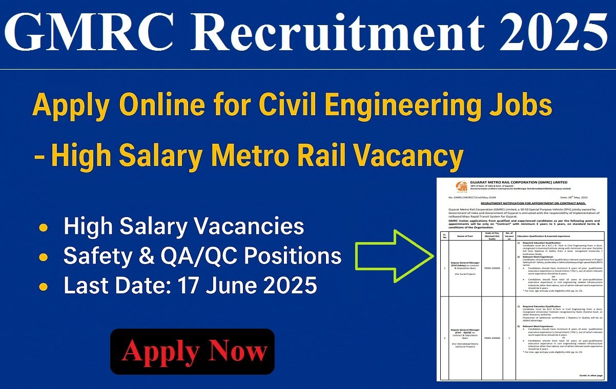 GMRC Recruitment 2025