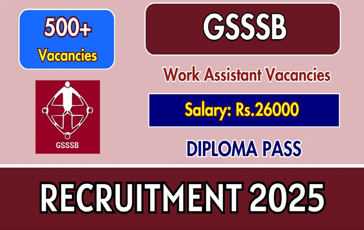 GSSSB Work Assistant Recruitment 2025