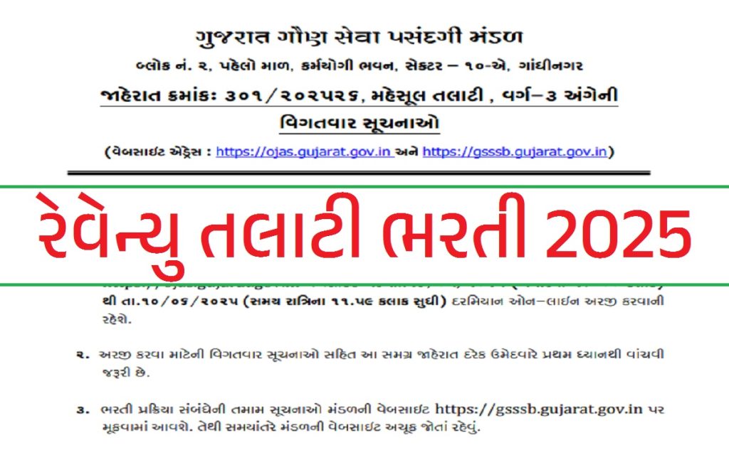 Revenue Talati Bharti 2025