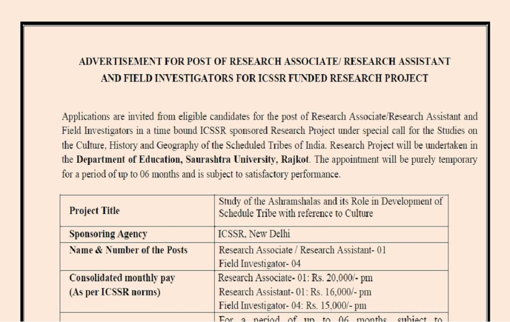 Saurashtra University Recruitment 2025