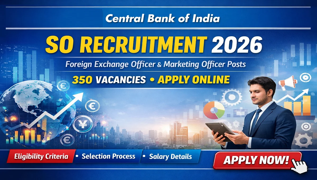 Central Bank of India SO Recruitment 2026