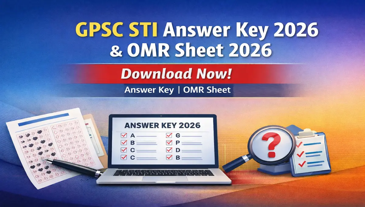 GPSC STI Answer Key 2026 | GPSC STI OMR Sheet 2026