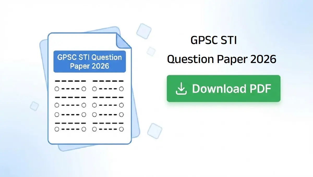 GPSC STI Question Paper 2026