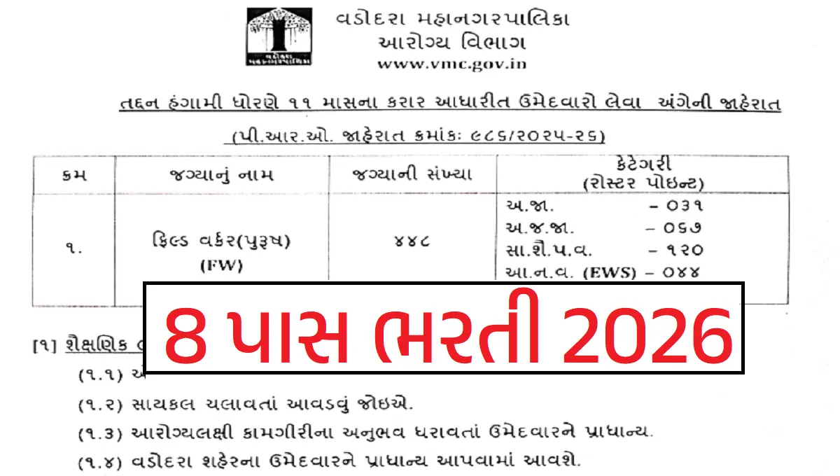 VMC Field Worker Recruitment 2026