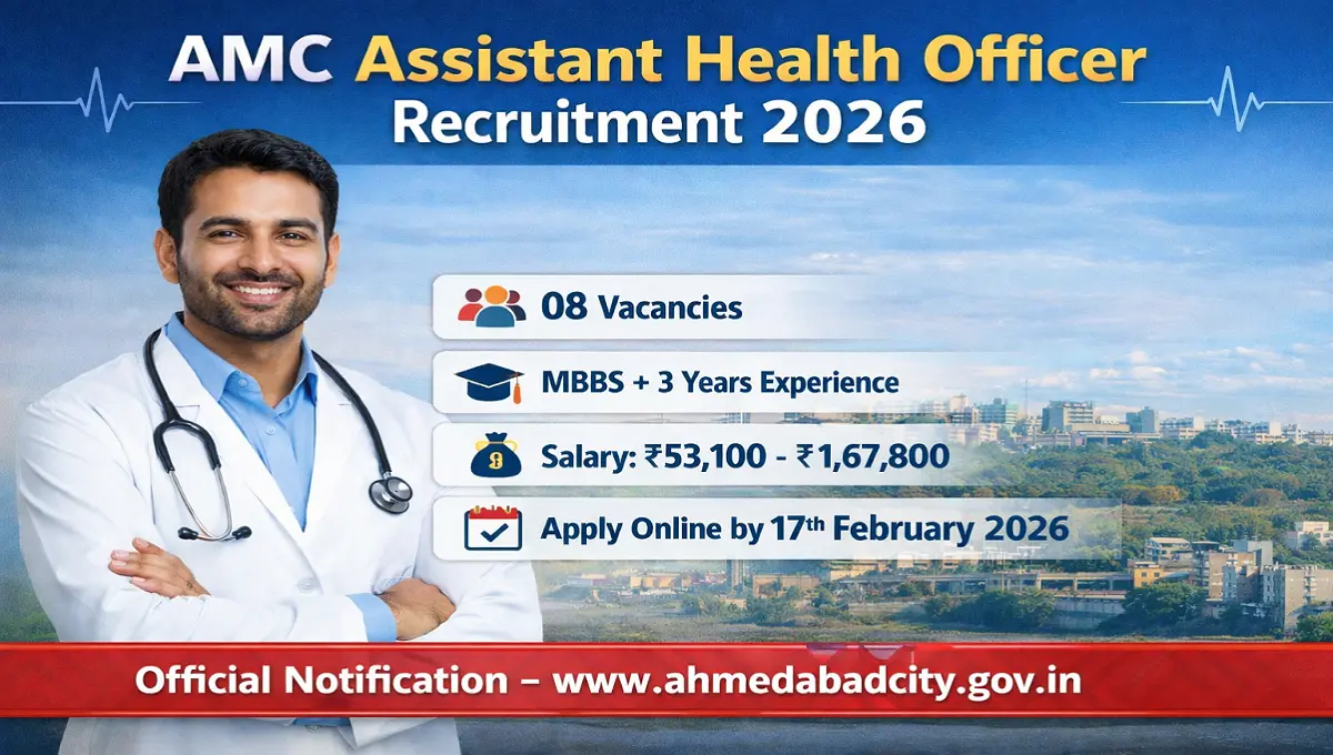 AMC Assistant Health Officer Recruitment 2026