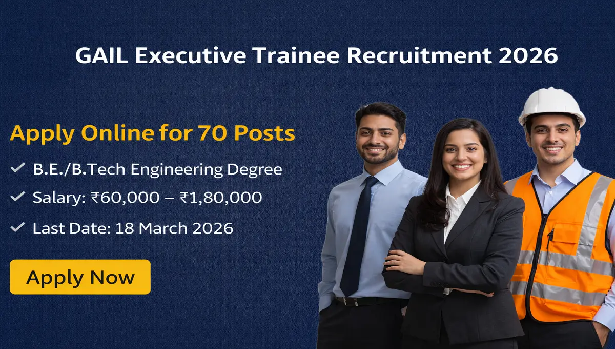 GAIL Executive Trainee Recruitment 2026