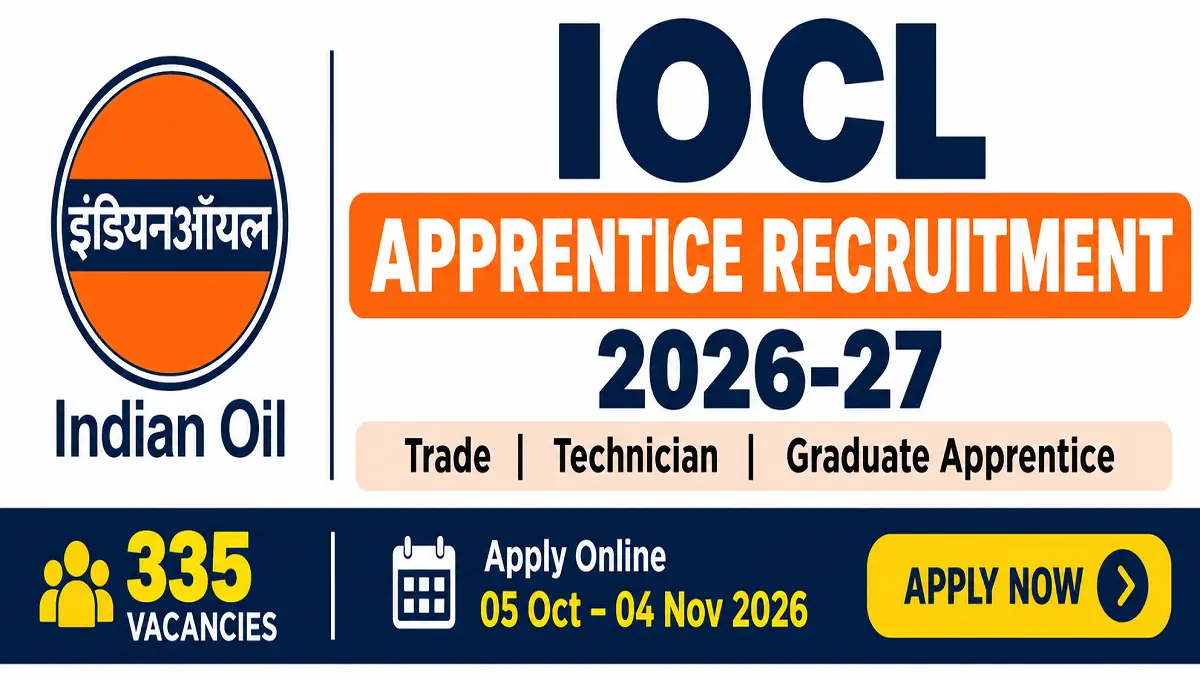 IOCL Apprentice Recruitment 2026