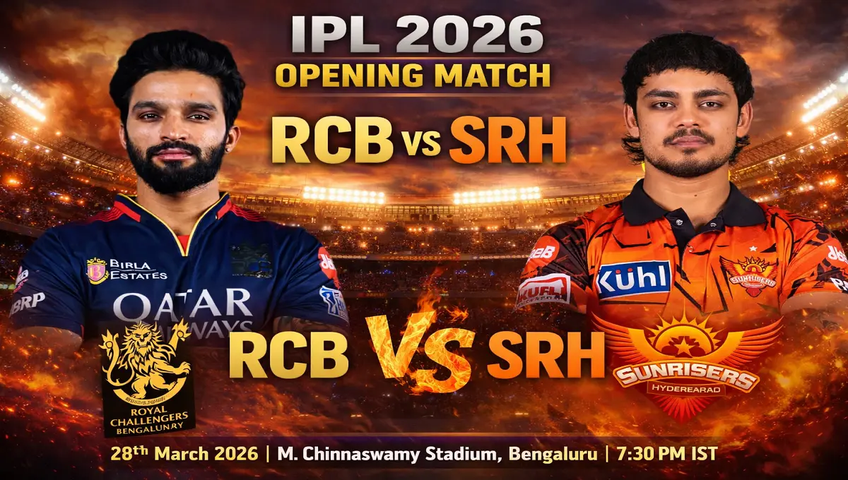 IPL 2026: RCB vs SRH