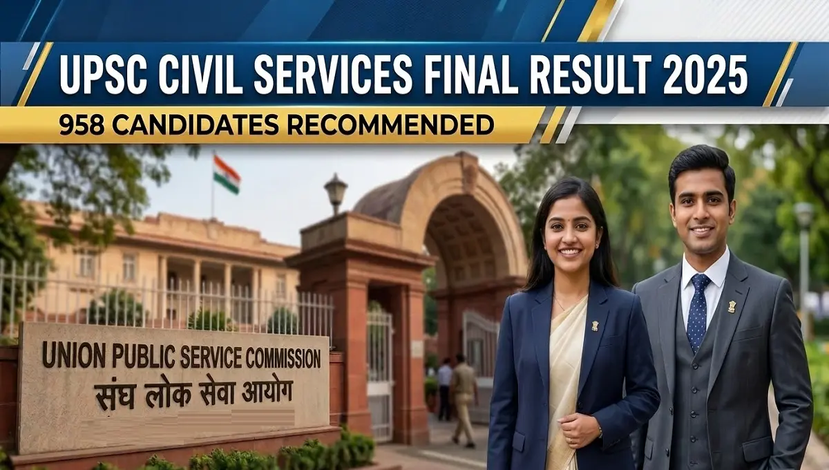 UPSC CSE 2025 Final Result Declared