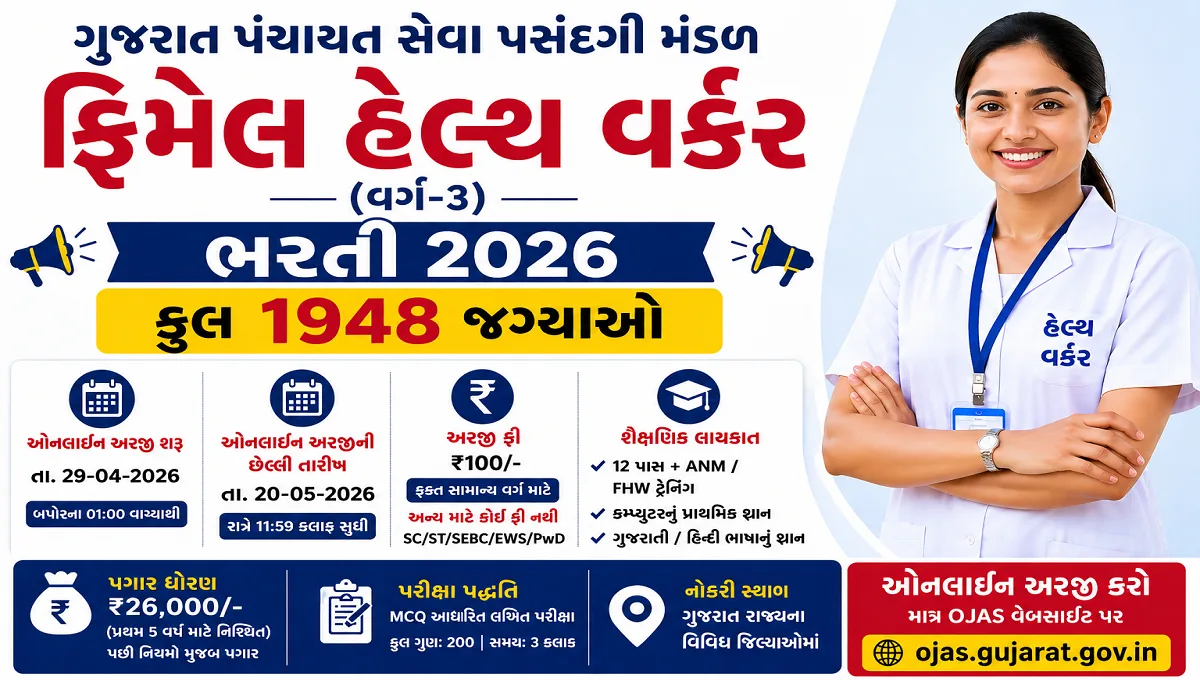 GPSSB FHW Recruitment 2026