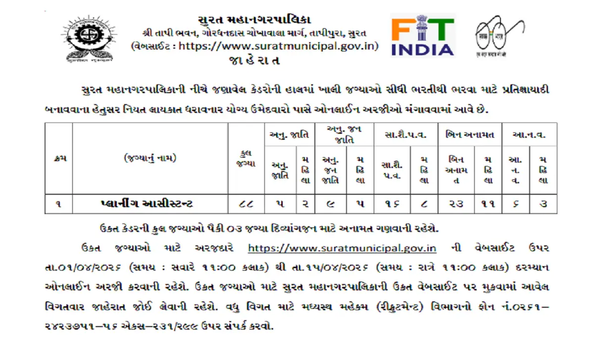 SMC Planning Assistant Recruitment 2026
