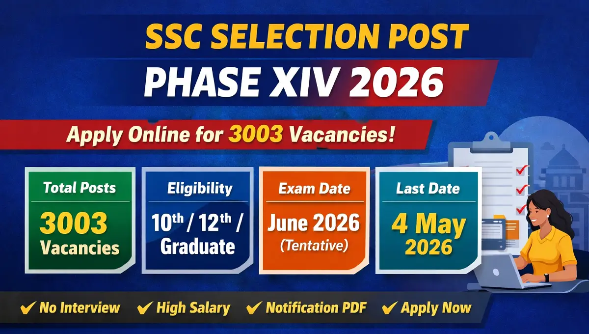 SSC Selection Post Phase XIV 2026