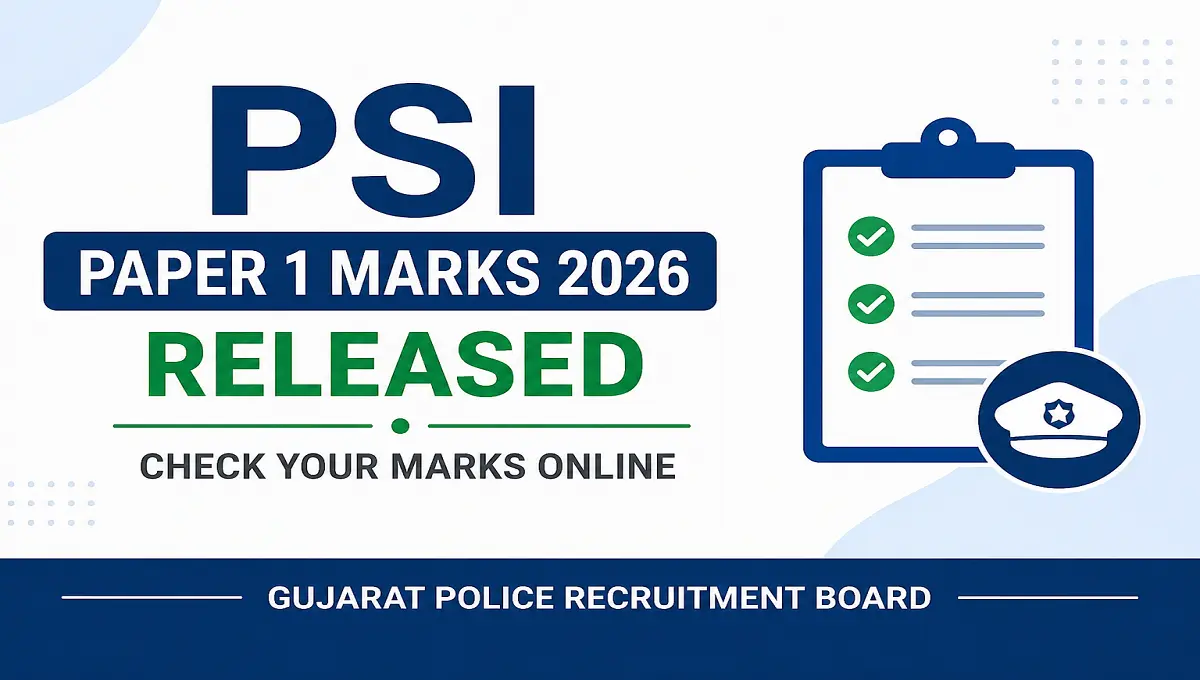 GPRB PSI Paper 1 Marks 2026 Released