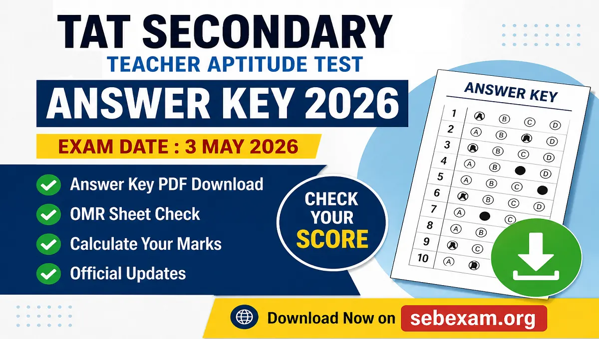 Gujarat TAT Secondary Answer Key 2026