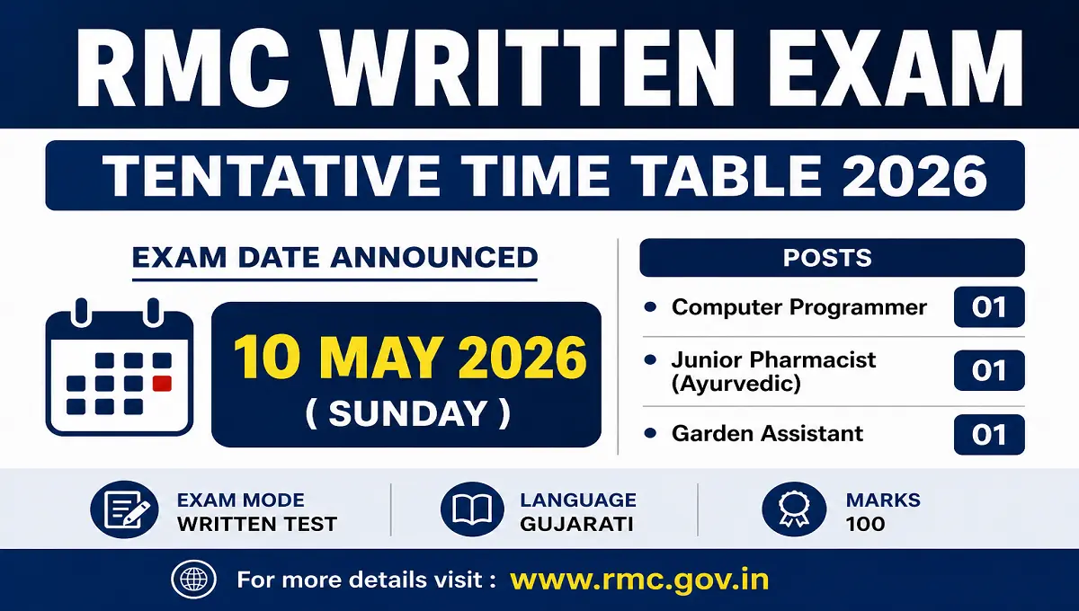 RMC Written Exam Date 2026