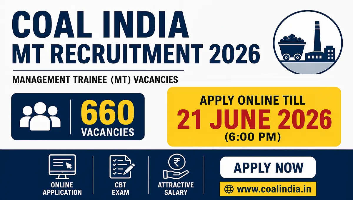Coal India MT Recruitment 2026