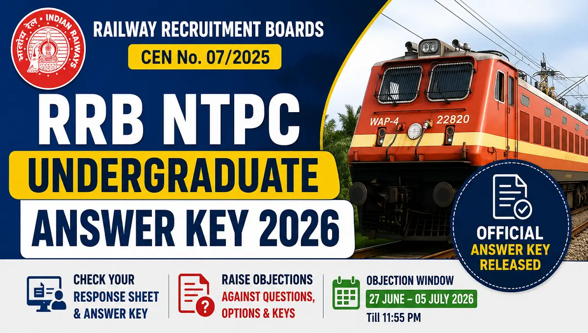 RRB NTPC UG Answer Key 2026