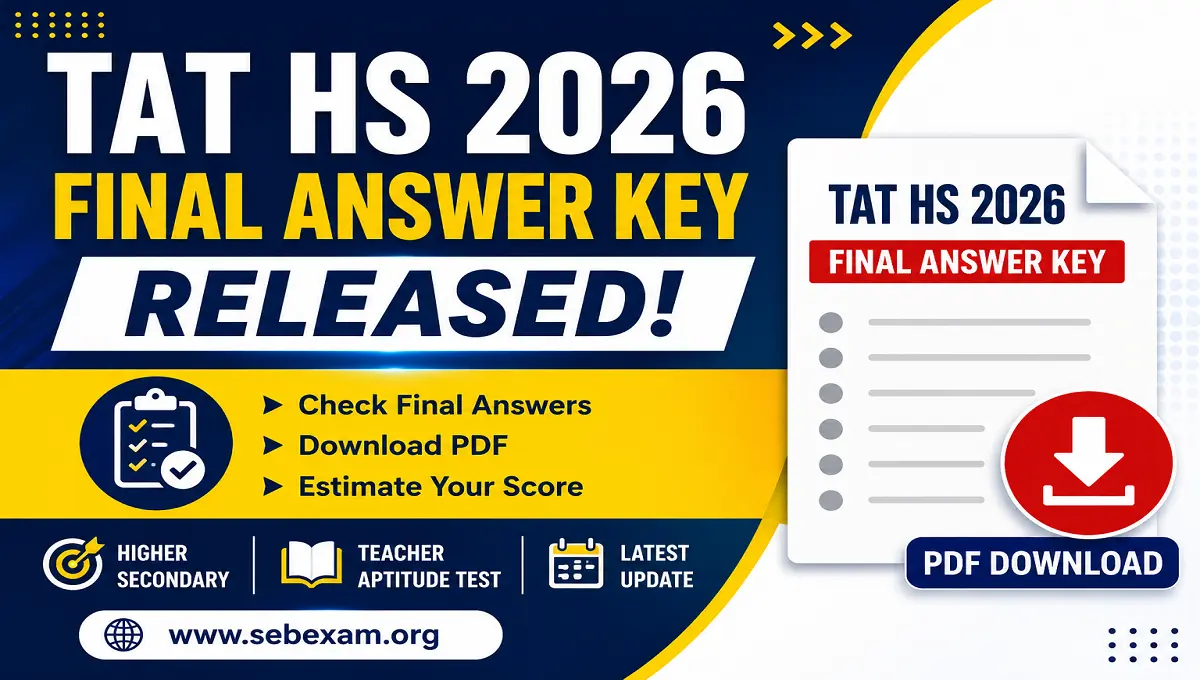 TAT HS 2026 Final Answer Key