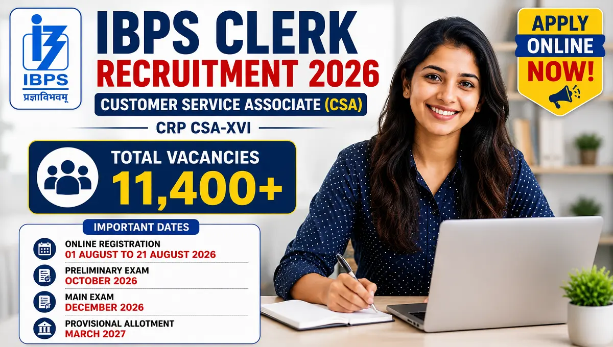 IBPS Clerk Recruitment 2026
